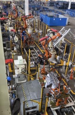 Linha de soldadura 21 sala da planta de ZB20003-Wuhu de motor da melhoria 30JPH da capacidade de produção e projeto da parede lateral