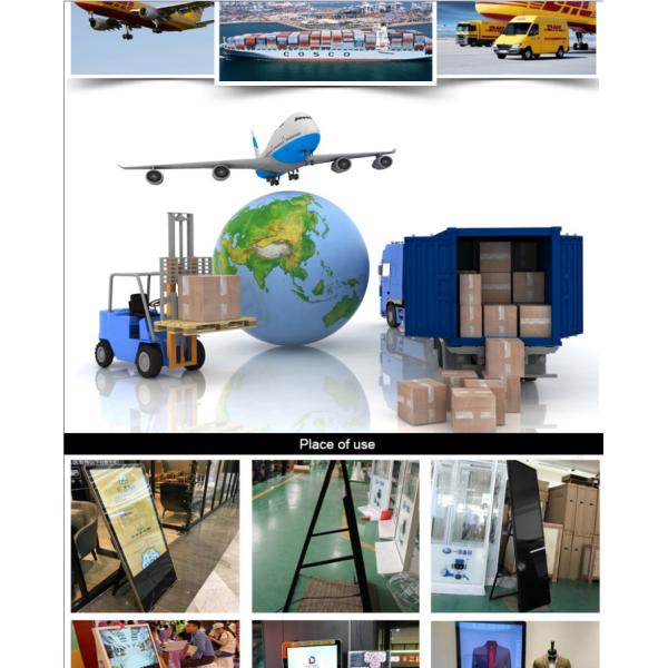 43 señalización movible semi al aire libre 1920x1080 de WiFi LCD Digitaces de la pulgada