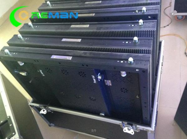 Rental P4 P5 Outdoor Full Color LED Screen 64x64 96x96 Brushed Aluminum Made