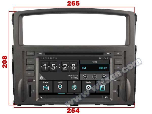 8 Screen OEM Style with DVD Deck For Mitsubishi Pajero 4 V80 V90 2006-2016 Android Car DVD GPS Multimedia Stereo CarPla