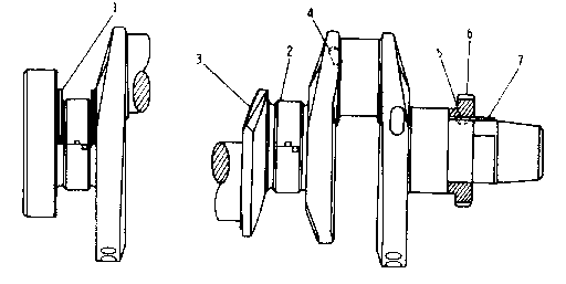 4N-7692 5S5252 Vilebrequin Pièces de rechange pour excavatrice pour 3304 215C 225 225D 229D