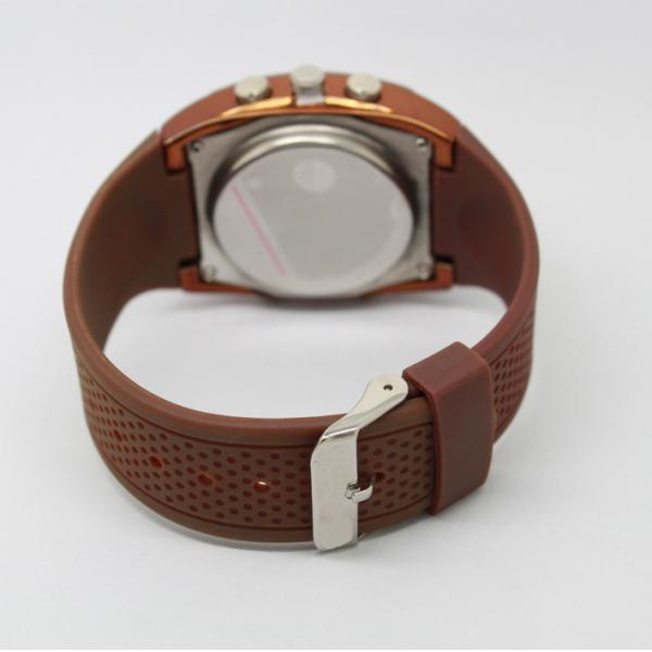 Men's Dual Time Digital Wrist Watches Double Movement Analog Quartz Watches