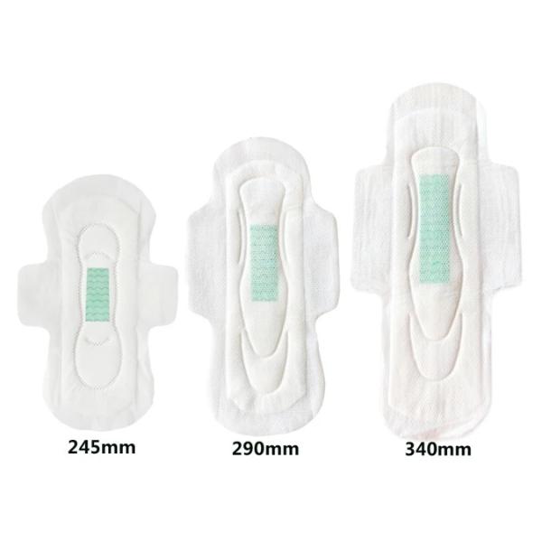 Салфетки женских дам хлопка ночных санитарные для женщин с анионом холодной мяты травяным