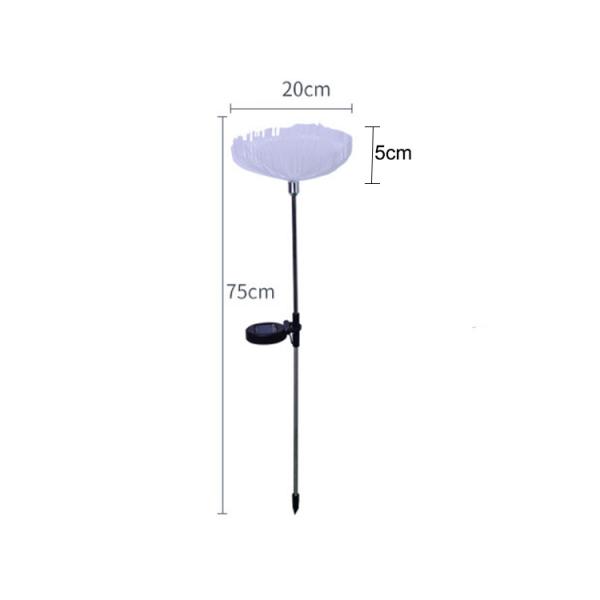 Solar optical fiber jellyfish Lights Outdoor Lawn Park Decoration Lamp LED