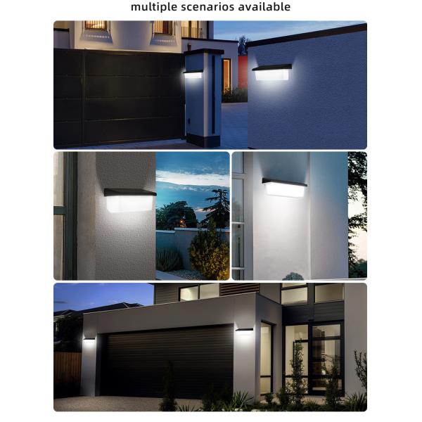 Villa Hotel Outdoor Garden Solar LED Wall Light with Motion Sensor and Remote Control