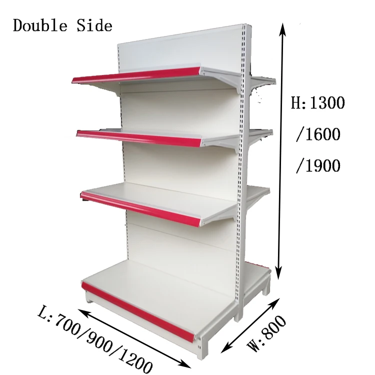 Estantes nuevos de 2023 China Factory Color personalizado Tamaño de acero doble lado Estantes de la feria comercial