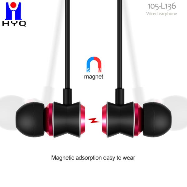 3.5mm Magnetic Metal Earbuds In Ear MFi Certified Wired Earphone For Sports Workout