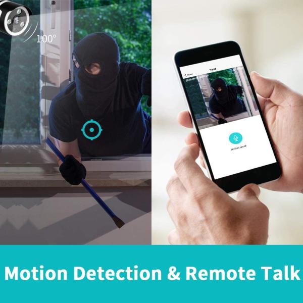 Камера IP 2MP умной камеры слежения безопасностью Wifi ночного видения на открытом воздухе