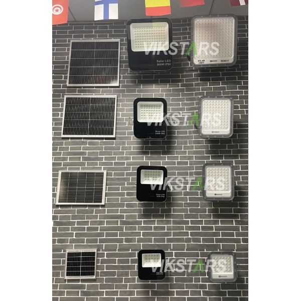 Battery Replaceblae 60w 100w 200W 300w Solar Flood Lights With PC Lens