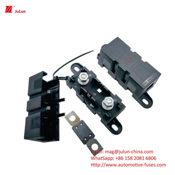Eu UL 32V 30A-500A Copper Automotive Fuse Plastic / Nylon Automotive Fuse Seat