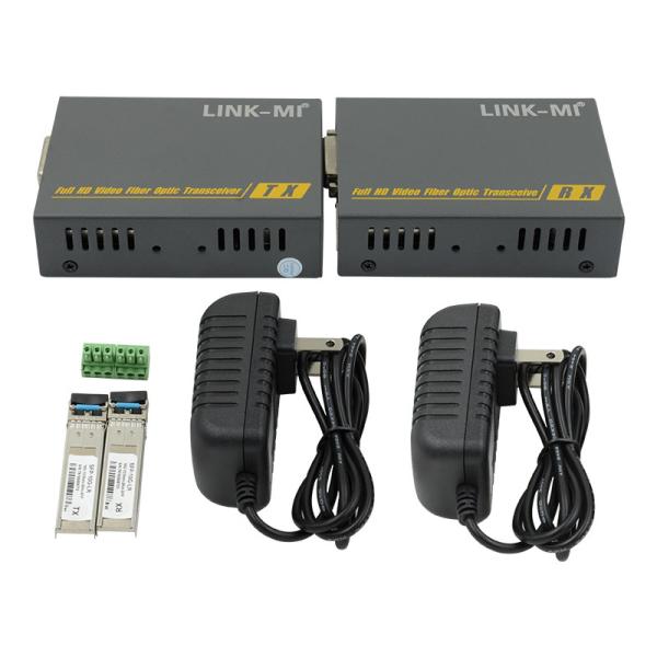 2KM 10Gbps HDMI Extender DVI Fiber Optic DVI Extender Over Fiber