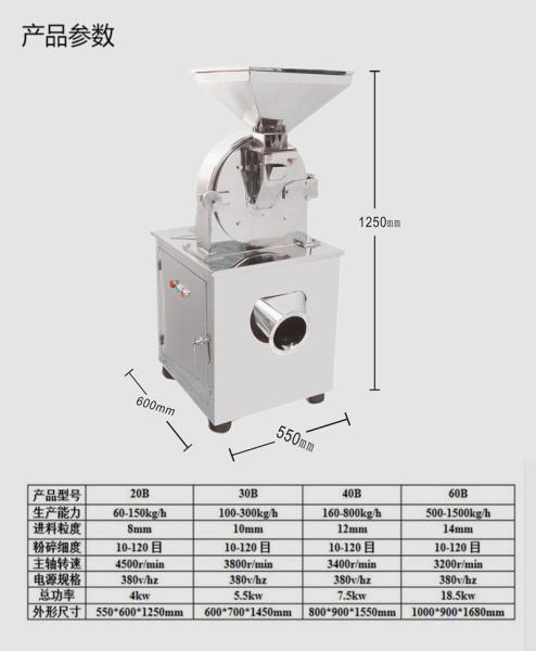 Granule/food mill grinding machine