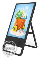 Señalización teledirigida de Mercedes Digital sistema de la PC del color del negro de 43 pulgadas con el tenedor del piso