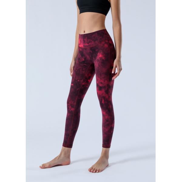 Printed No Front Midseam Ladies RGS Non See Through Leggings 210gsm