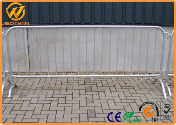 Temporary Galvanized Security 2M Pedestrian Barriers for Event Hire