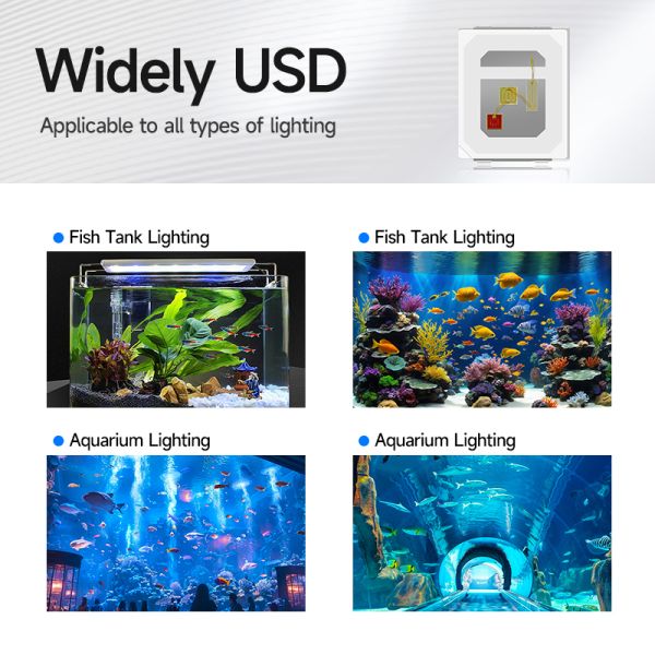 RGB 3IN1 SMD 2835 7.5-8V 1W LED CHIP 55-60LM SMD for Aquarium lights