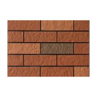 Classic Brown Brick Look Flexible Soft Stone Wall Tile For School Exterior Wall Decoration 3mm Thin Fireproof MCM Stone (Pedras MCM resistentes ao fogo)