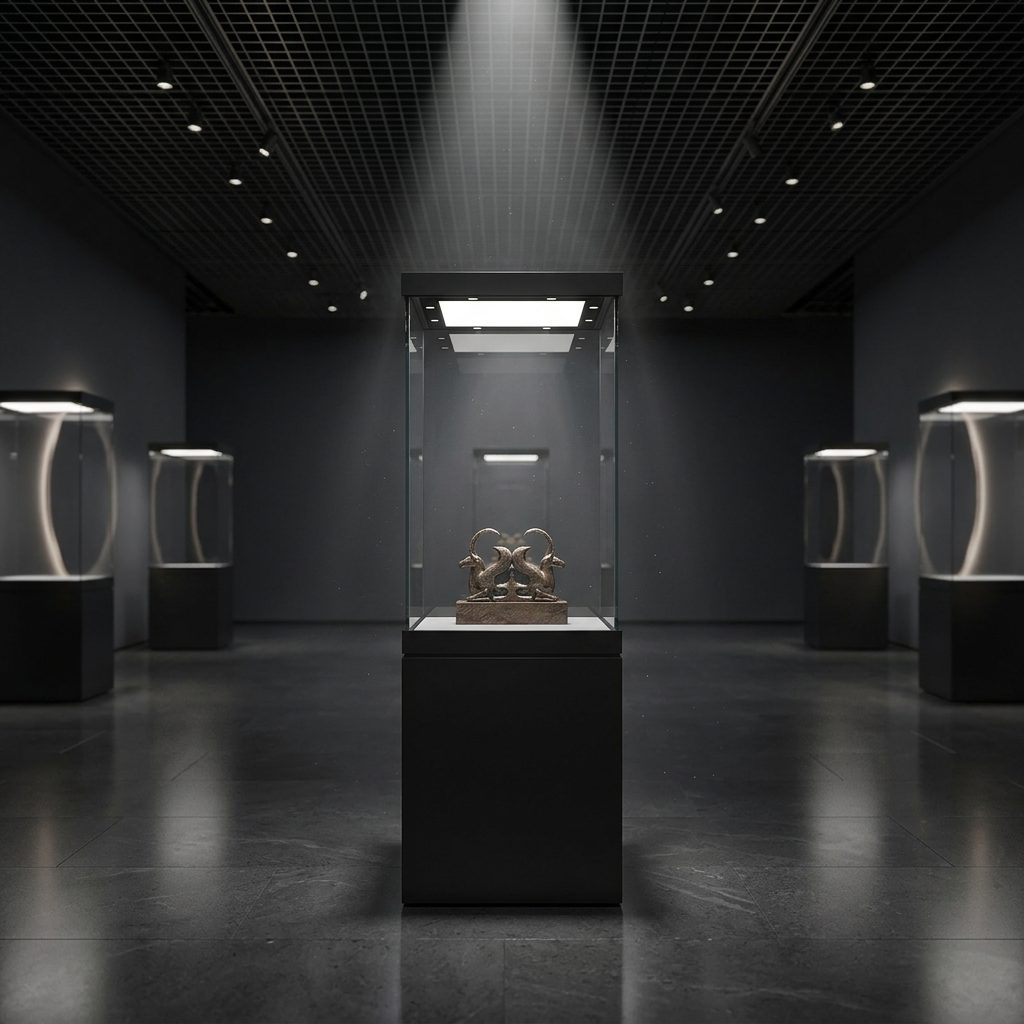 Museum Grade Freestanding Display Cabinet Anti Theft Showcase For Museum