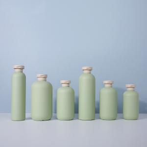 500ml Flip Top Hand Sanitizer Dispenser Bottle Refill HDPE Matte Green Empty
