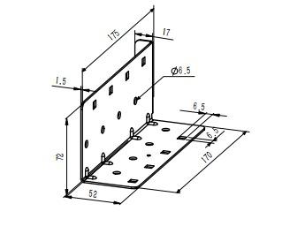Galvanized steel Split Joist Hanger Wall Mount Joist Bracket Hurricane Ties For Beam