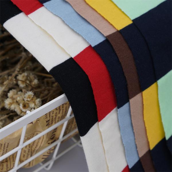 Skin-Friendly Comfortable And Smooth Striped Knit Fabric For Casual Wear