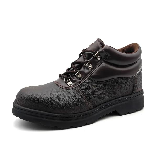 Chaussures de sécurité brunes anti-ponture chaussures à orteils de fer durables anti-éclatement