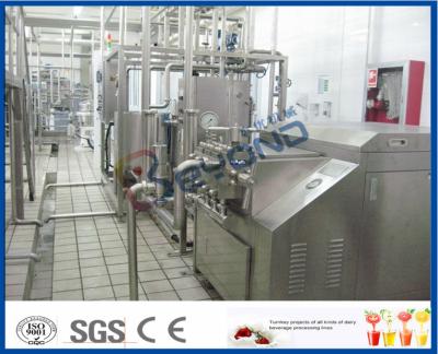 Linha de processamento multifuncional do leite 5000LPH com leite pasteurizado, UHT, creme e manteiga
