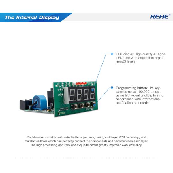 48*96mm Digital LED display single phase att meter ith 9999