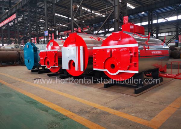 Óleo de caldeiras industrial de 1 toneladas horizontal do vapor - fornalha ateada fogo da água quente a favor do meio ambiente
