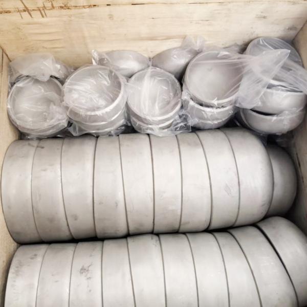 SS304 SS316L Stainless Steel Pipe fittings Welded oval head ball end cap fittings