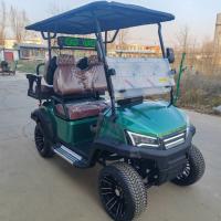 Nuevo carrito de golf eléctrico todoterreno de 4 plazas equipado con batería de litio ahorrando energía barato