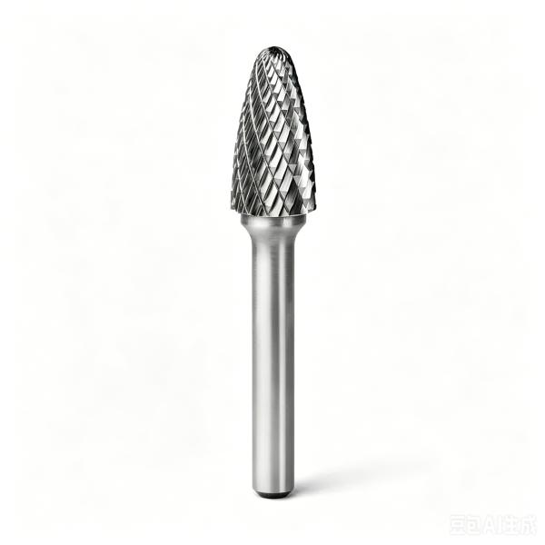 Tungsten Carbide Rotary Burr | Tree Shape SF-5 | 1/2 Diameter, 1/4 Shank, 1 Shank Length