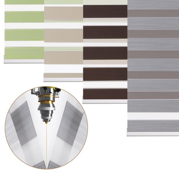 115g/M2 Semi Blackout Roller Zebra Blinds Material Fabric Wide Blade