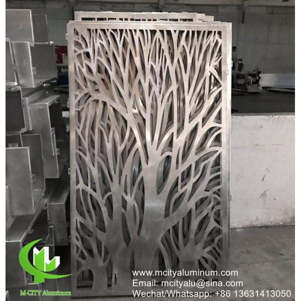 Дерево Алюминиевый перфорированный стек для балкона с металлическим листом 3 мм с покрытием порошком