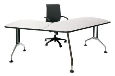 Office Corner Aluminum Pedestal Table Base Dimension L1400 * W680 * H720 CM