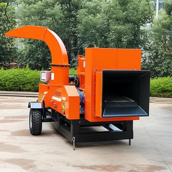 235HP Main Power Self-feeding Wood Chipper Machine Inlet Size 700*400mm for Heavy Duty Wood Chipping
