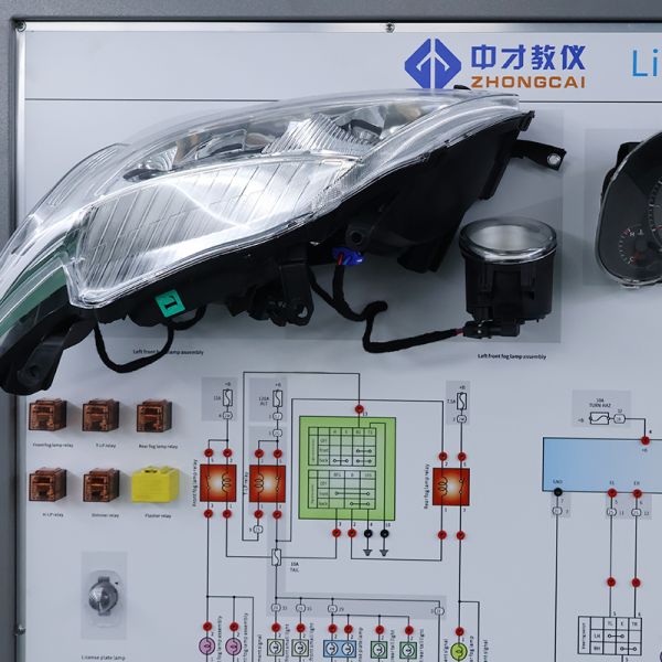 Automotive Training Equipment Electrical Lighting System Trainer Board for School Teaching Use