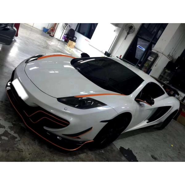 Kit de carrosserie en fibre de carbone de haute qualité pour McLaren MP4-12C Mp4-12c Fibre de carbone avant pelle arrière diffuseur jupe latérale