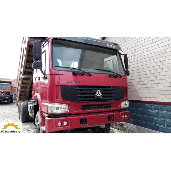 6X4 Howo 336 Second Hand Dumper Truck With 5600*2300*1600mm Box Size