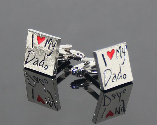 Best selling fashion wholesale metal silver plated square cuff link
