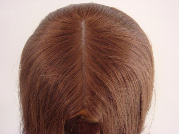 Les cheveux des dames Les pièces légères La densité de la chaleur Les perruques conviviales Partie moyenne