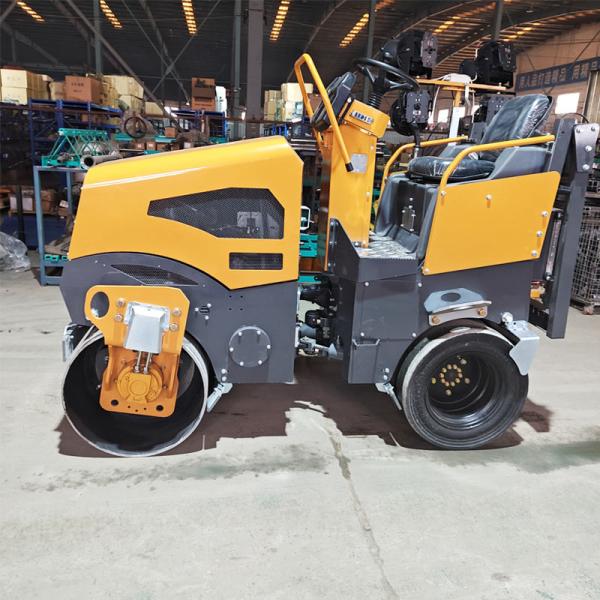 BM2500 суставный вибрационный ролик с двойным барабаном с желтым/зеленым дизайном