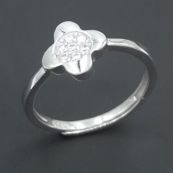 Реальное кубическое кольцо вечности Зирконя/корейская в-образность стиля дизайна звенят