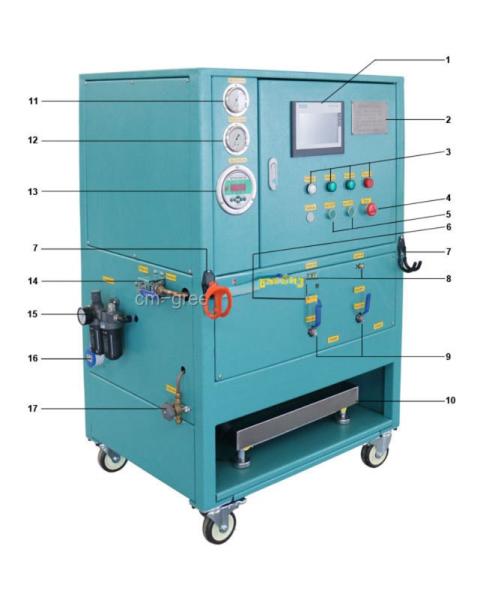 R134a Equipamento de enchimento de refrigerante R404a R22 Máquina de enchimento Máquina de recarga de reciclagem de refrigerante