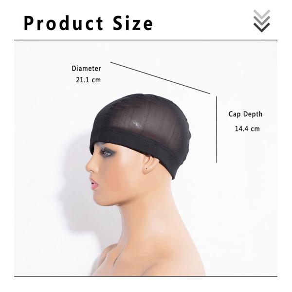 14.4cm Depth Spandex Wig Cap