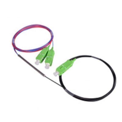 Divisor 1x2 da fibra do PLC com micro SC de aço APC/SC UPC do tubo
