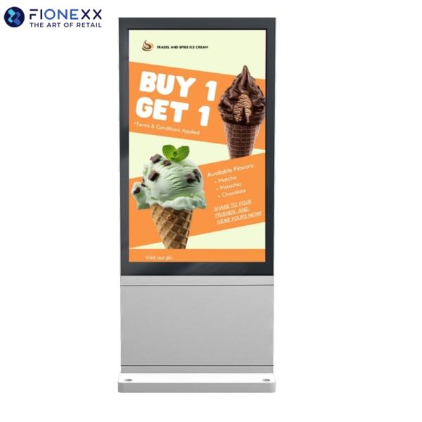 49 дюймовый серебряный оконный наружный безвентальный вертикальный цифровой тоте