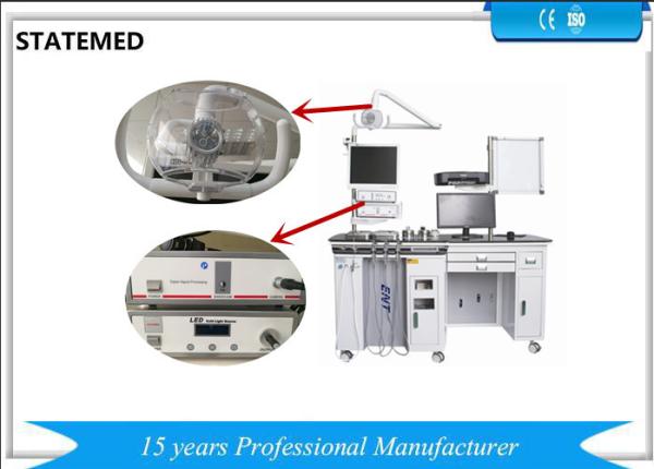 Medical ENT Treatment Unit Safe Automatic Power Off With 60 W Cold Light Source
