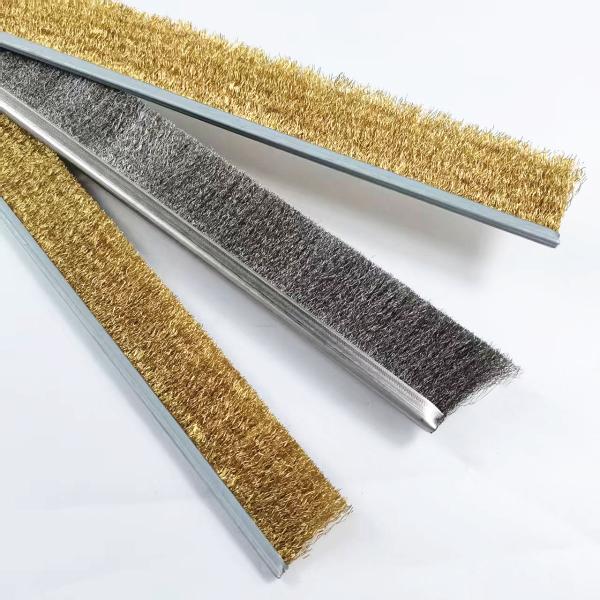 Industrial Metal (Brass/Steel) Strip Brushes industrial brush strip