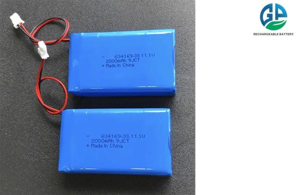 Rechargeable KC Lipo Battery Pack 11.1V 3S 4S 634169-3S 2000mah 2200mah 2600mah